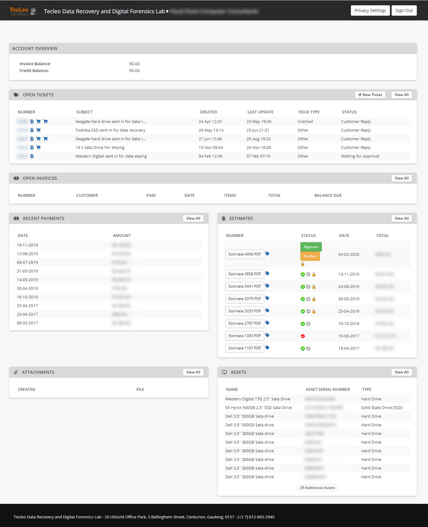 online customer portal